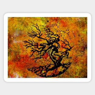 Old and Ancient Tree - Autumn Shades Sticker